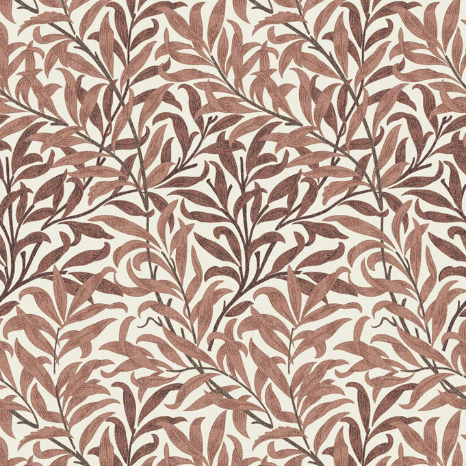 William Morris Willow Bough Digitally Printed Fabric Rust