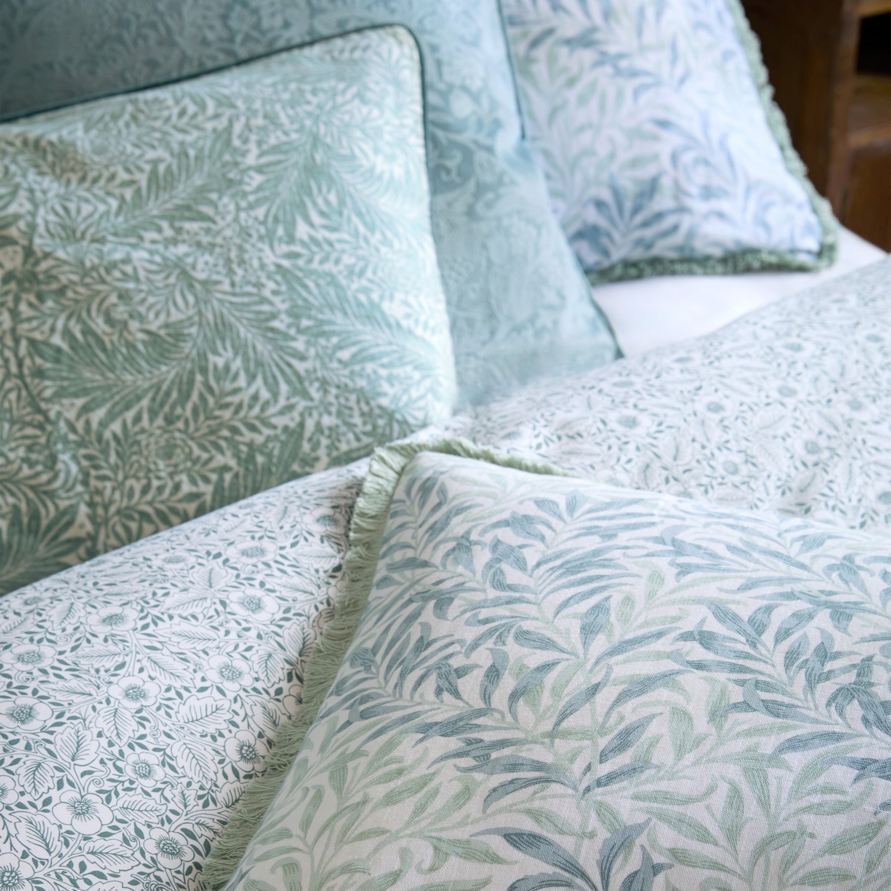 William Morris At Home Willow Bough Duvet Cover Bedding Set Sage