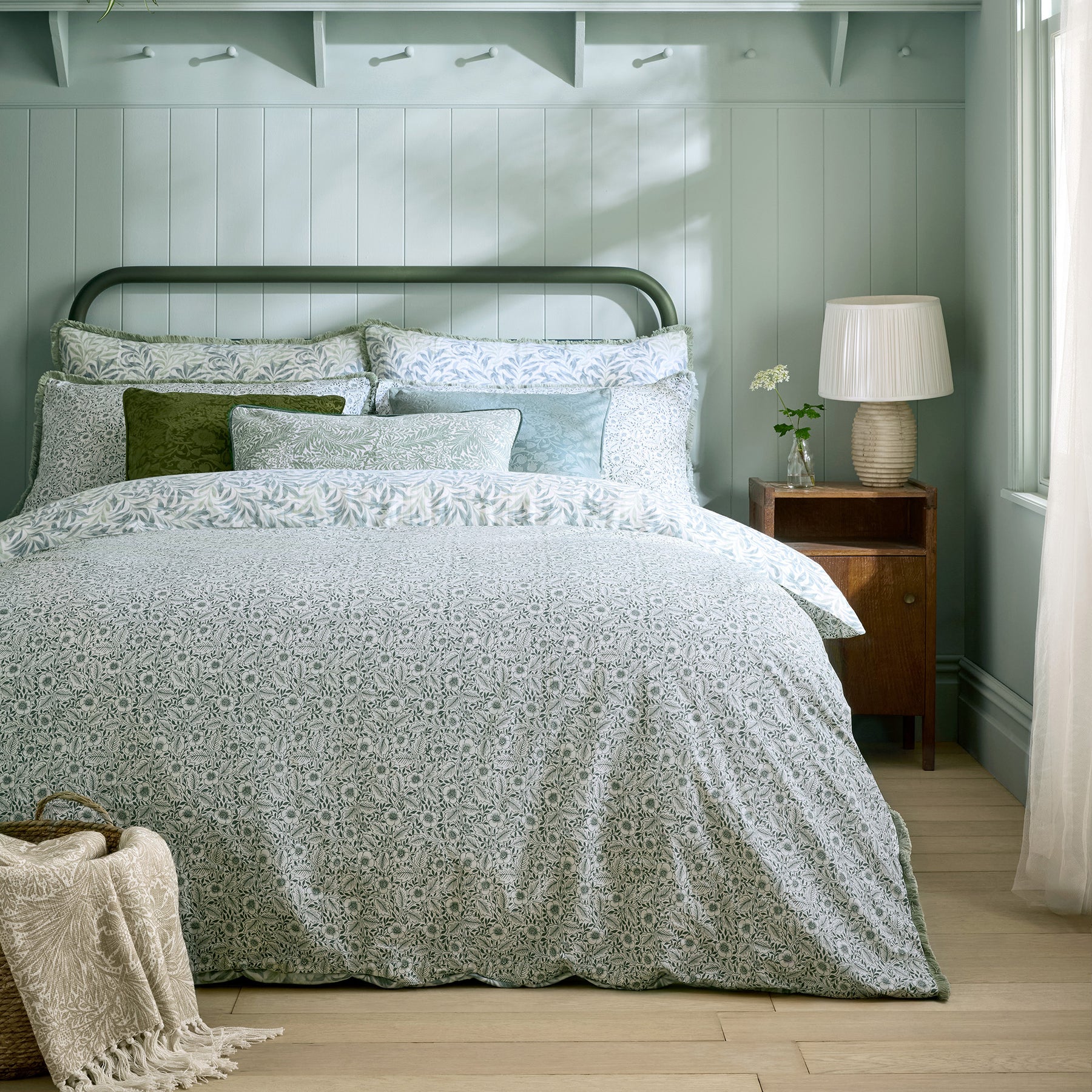 William Morris At Home Willow Bough Duvet Cover Bedding Set Sage