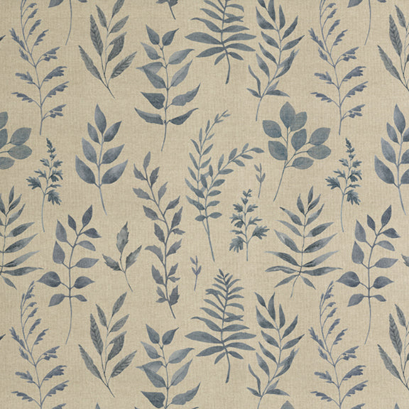 ANTE DECOR Willow Printed Cotton Made To Measure Roman Blind Delft