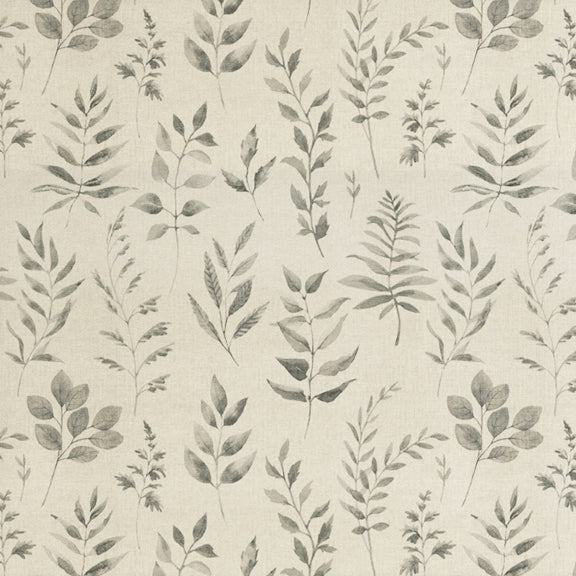 ANTE DECOR Willow Printed Cotton Made To Measure Curtains French Grey