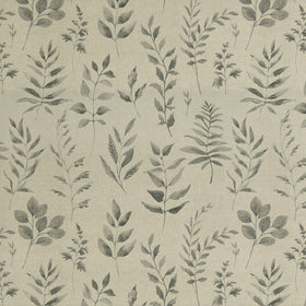 ANTE DECOR Willow Printed Cotton Fabric French Grey