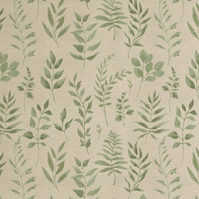 ANTE DECOR Willow Printed Cotton Fabric Green