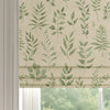 ANTE DECOR Willow Printed Cotton Made To Measure Roman Blind Green