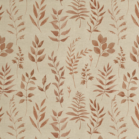 ANTE DECOR Willow Printed Cotton Made To Measure Curtains Spice