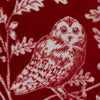 Dreams & Drapes Woodland Owls Duvet Cover Bedding Set Red