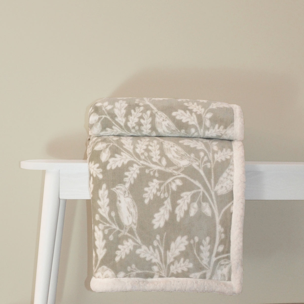 Dreams & Drapes Woodland Owls 150cm x 200cm Bedspread Sage