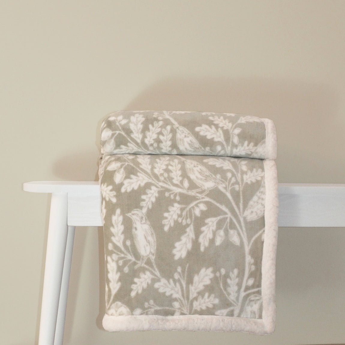 Dreams & Drapes Woodland Owls 150cm x 200cm Bedspread Sage