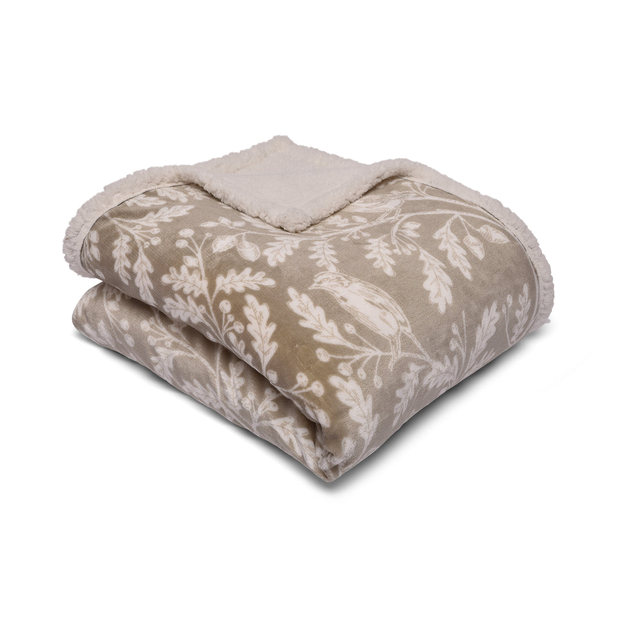 Dreams & Drapes Woodland Owls 150cm x 200cm Bedspread Sage
