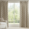 ANTE DECOR Woof Printed Cotton Made To Measure Curtains Linen Charcoal