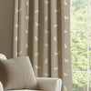 ANTE DECOR Woof Printed Cotton Made To Measure Curtains Beige Cream
