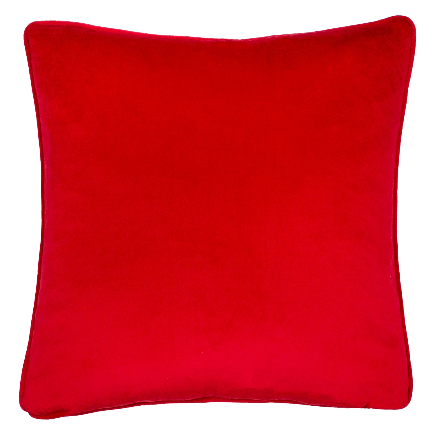 Evans Lichfield Christmas Dog Wreath Velvet Piped Filled Cushion 43cm x 43cm Multi