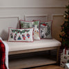 Evans Lichfield Christmas Dog Wreath Velvet Piped Filled Cushion 43cm x 43cm Multi