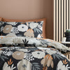 Fusion Yasmin Duvet Cover Bedding Set Black