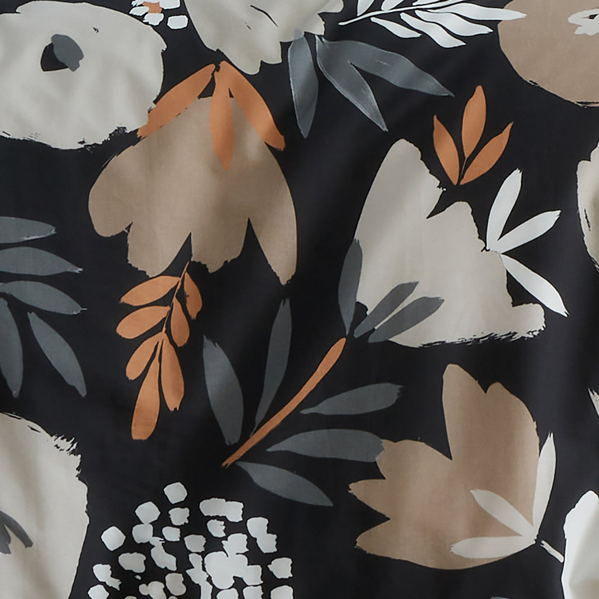 Fusion Yasmin Duvet Cover Bedding Set Black