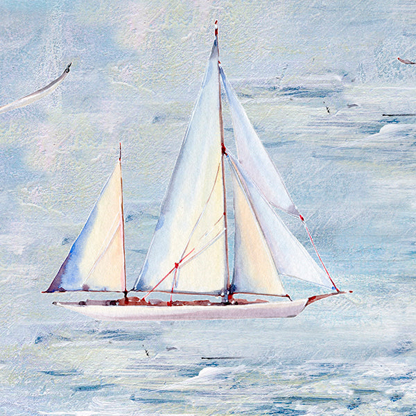 ANTE DECOR Sail Away Made to Measure Roman Blind Ocean