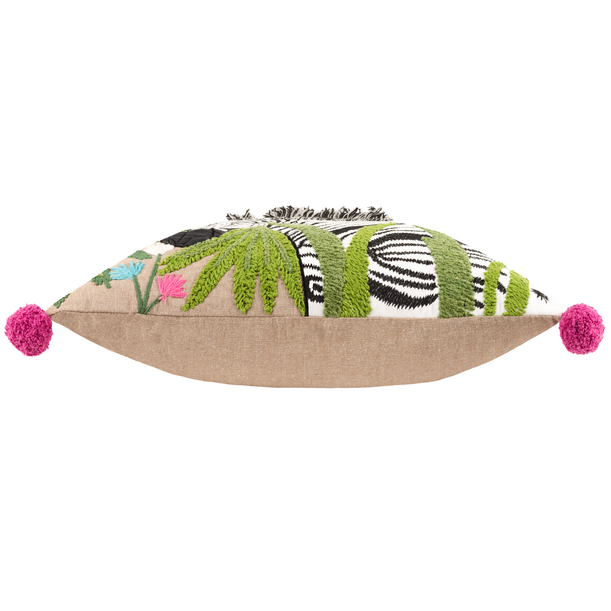 Wylder Zedra Embroidered Filled Cushion 50cm x 50cm Multi