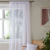 Appletree Boutique Zara Ready Made Single Voile Curtain White