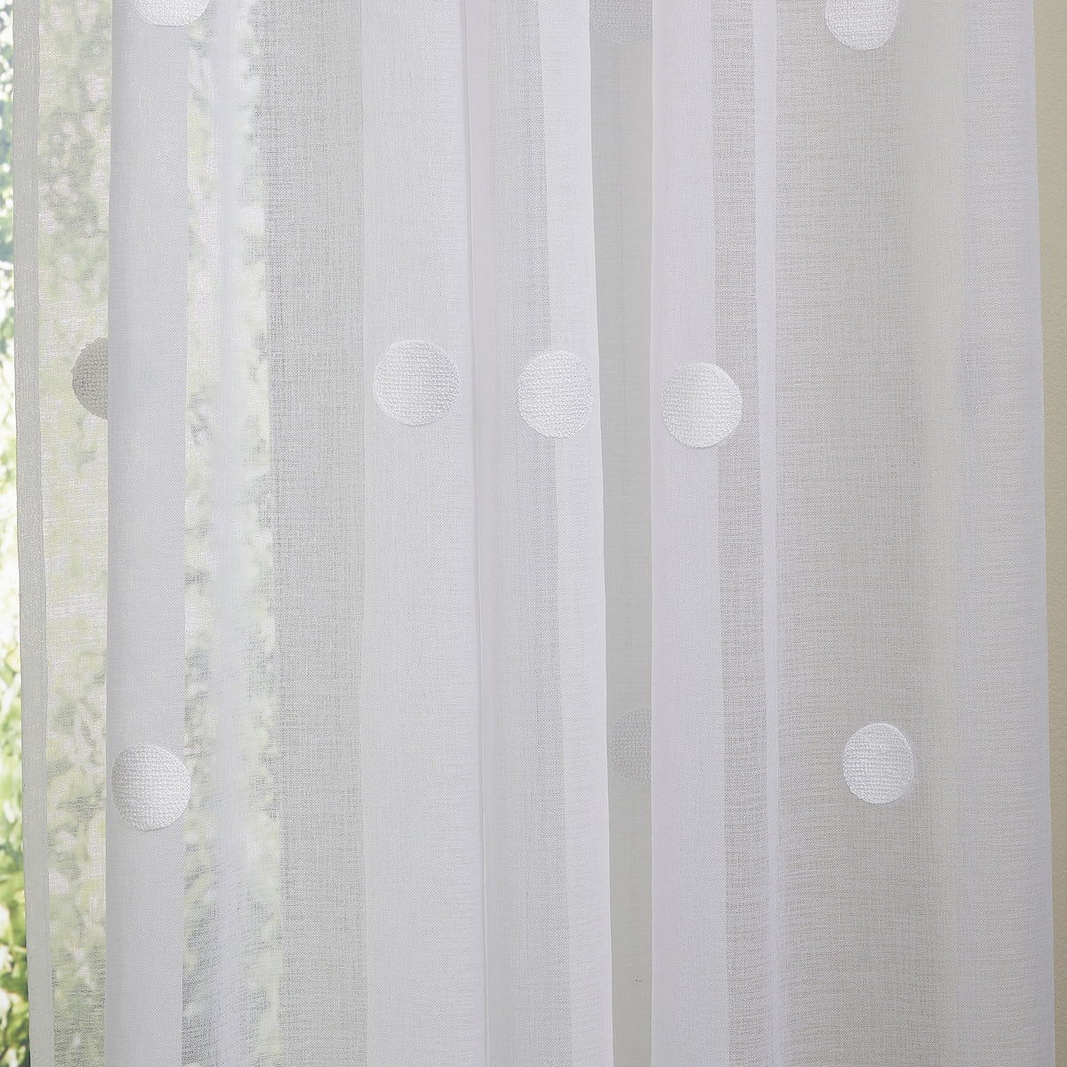 Appletree Boutique Zara Ready Made Single Voile Curtain White