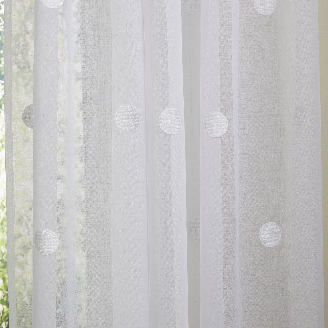 Appletree Boutique Zara Ready Made Single Voile Curtain White