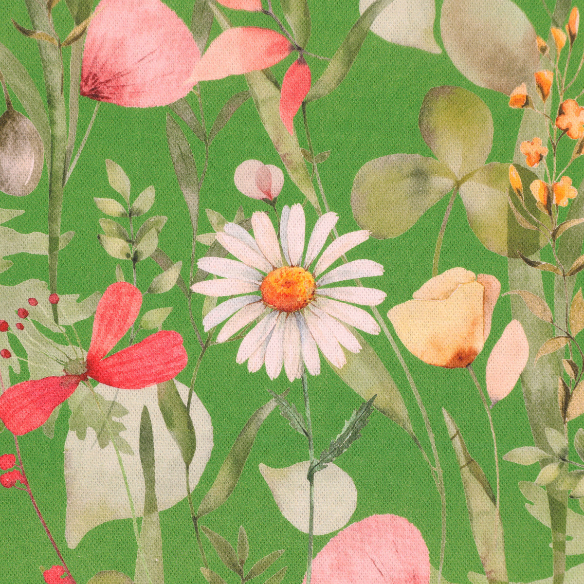 Linda Barker Alda 100% Cotton Fabric Green