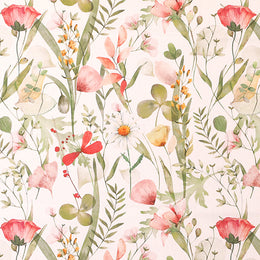 Linda Barker Alda 100% Cotton Fabric Red