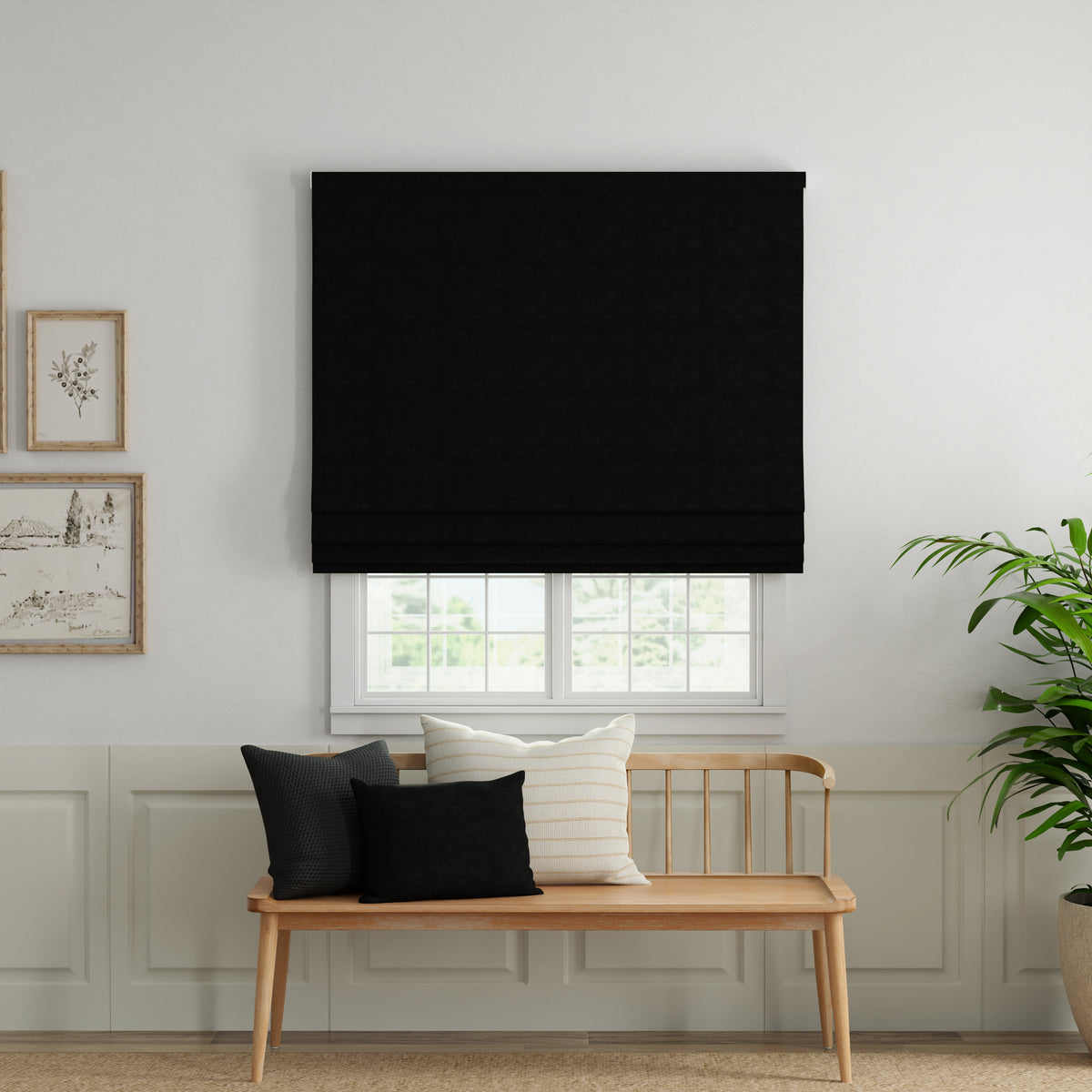 ANTE DECOR Altro Made To Measure Roman Blind Black