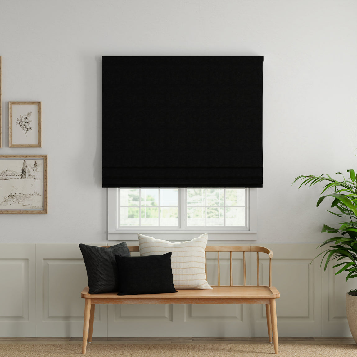 ANTE DECOR Altro Made To Measure Roman Blind Black
