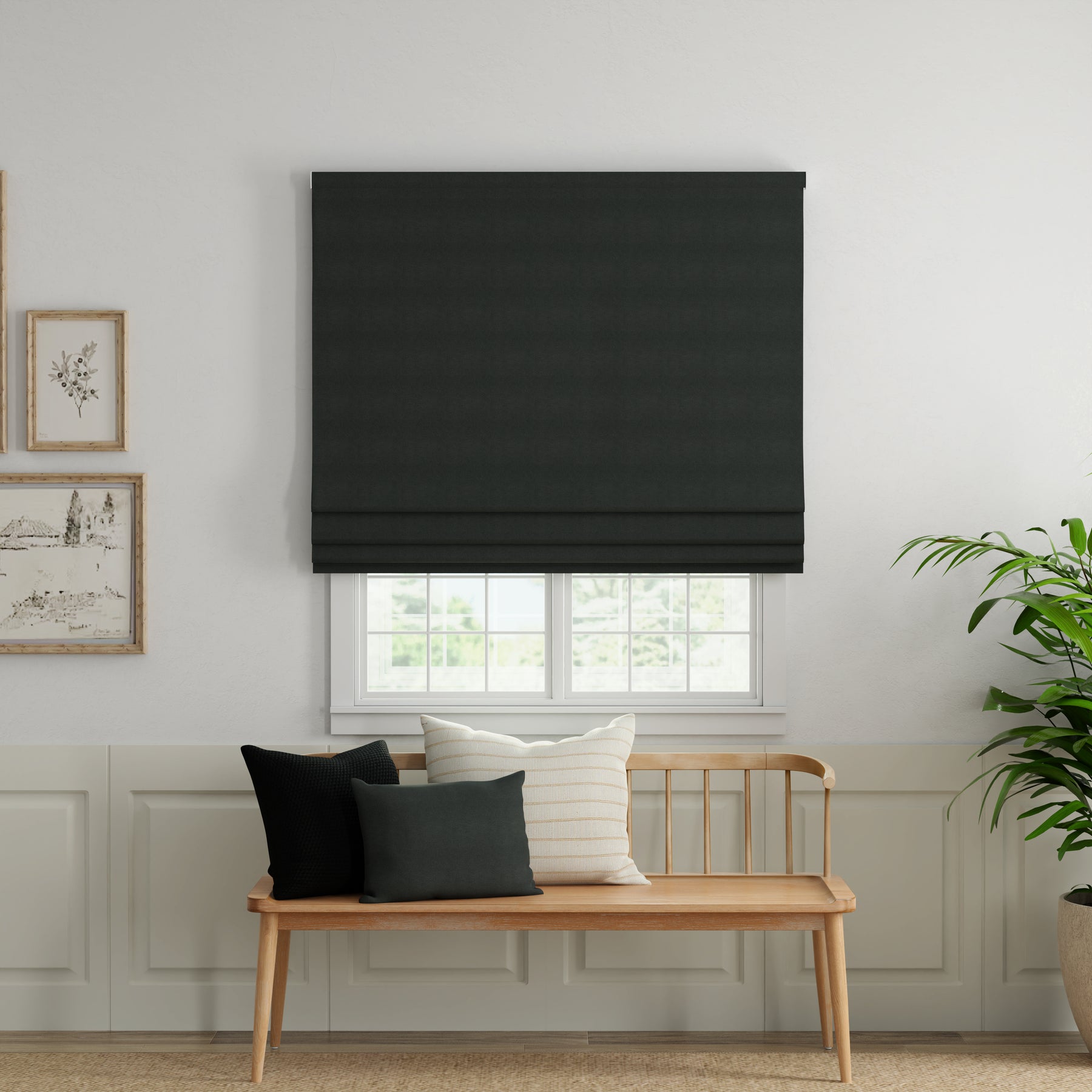 ANTE DECOR Altro Made To Measure Roman Blind Graphite