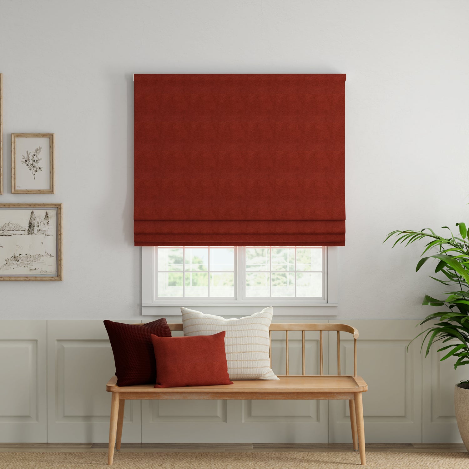ANTE DECOR Altro Made To Measure Roman Blind Tabasco
