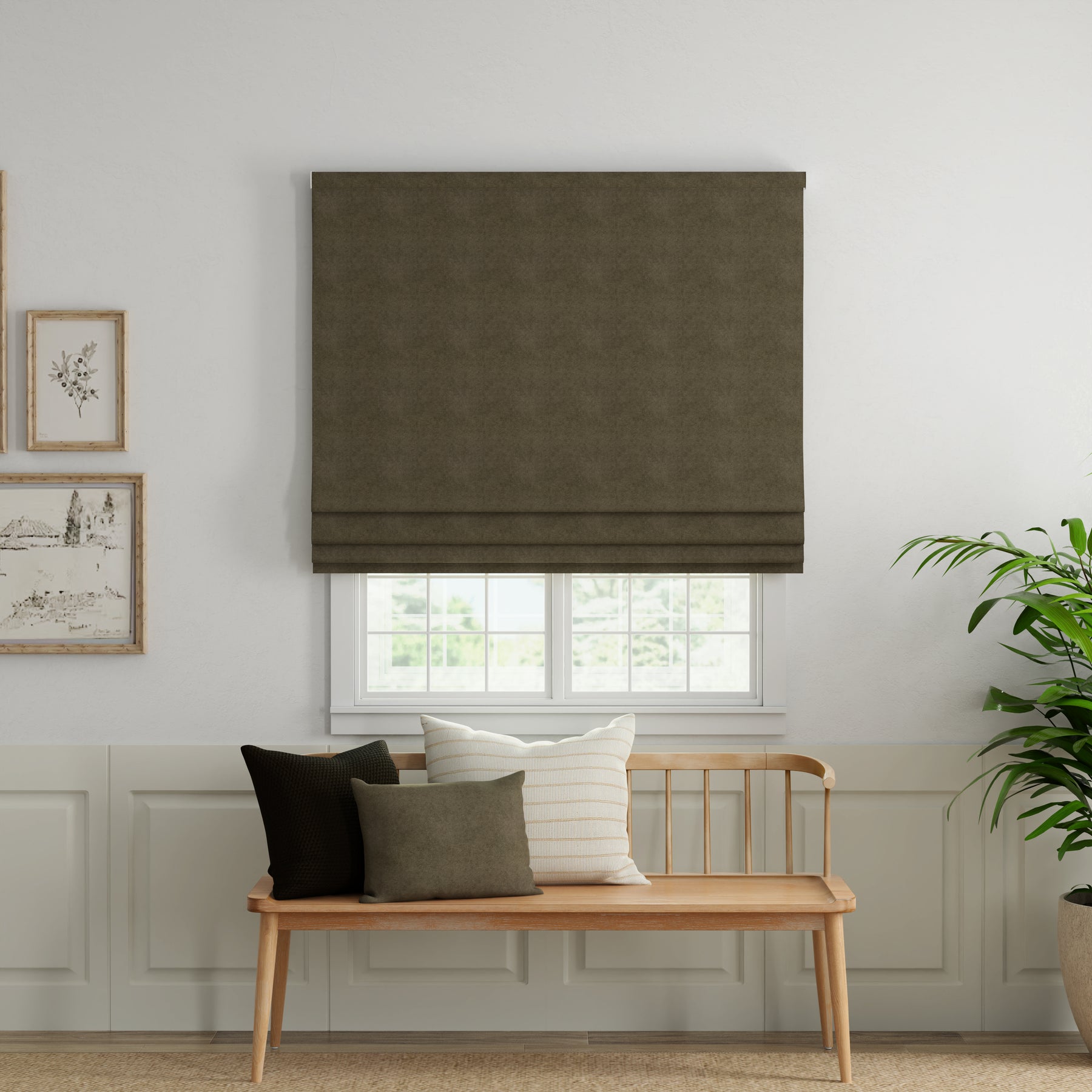 ANTE DECOR Altro Made To Measure Roman Blind Taupe