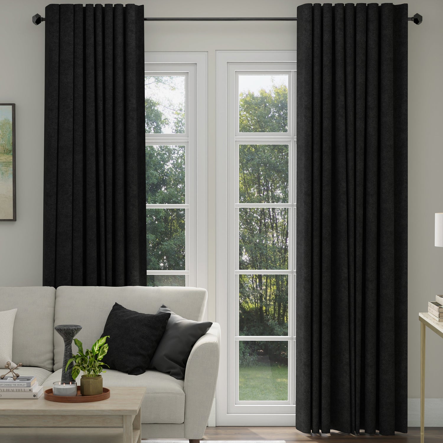 ANTE DECOR Altro Made To Measure Curtains Black