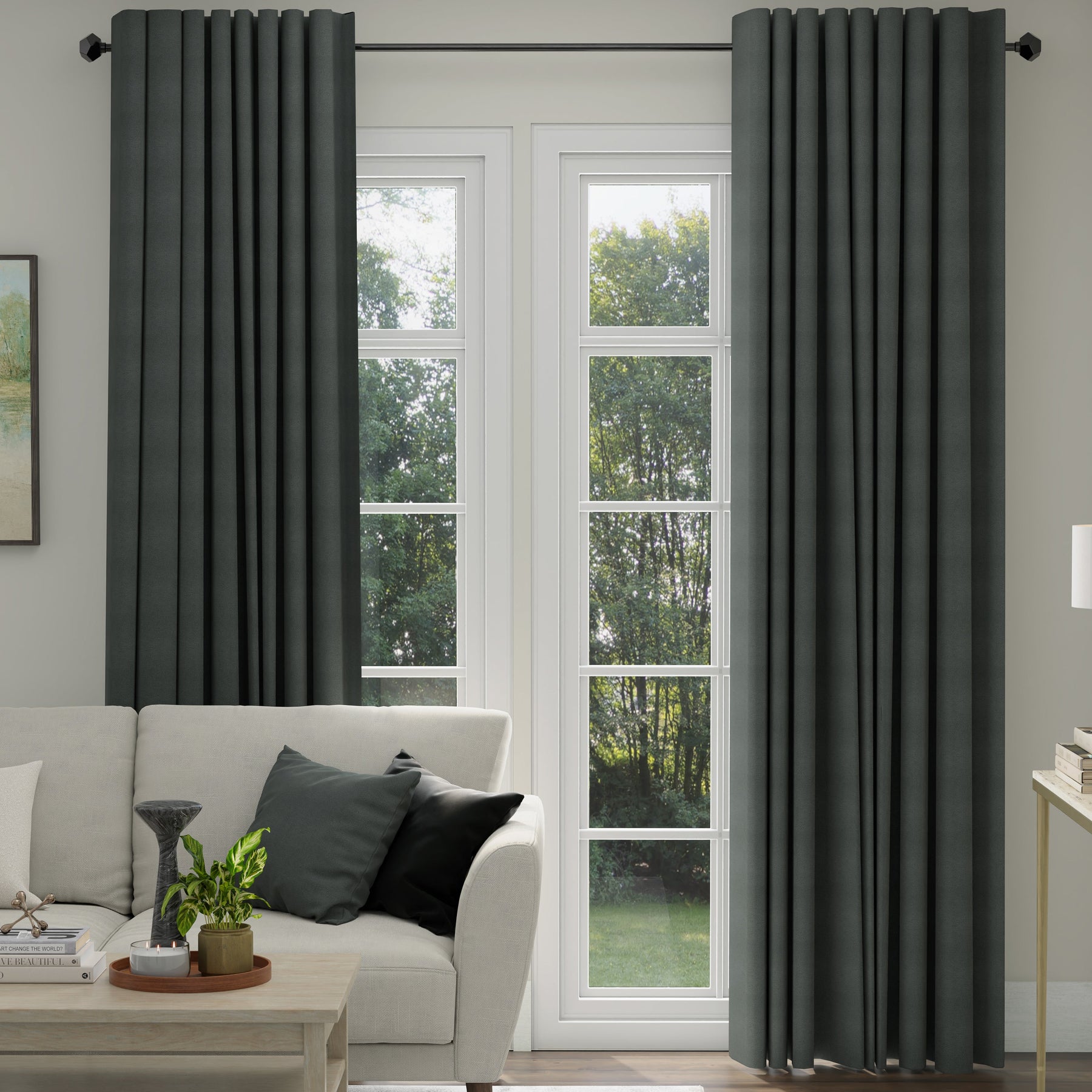 ANTE DECOR Altro Made To Measure Curtains Graphite