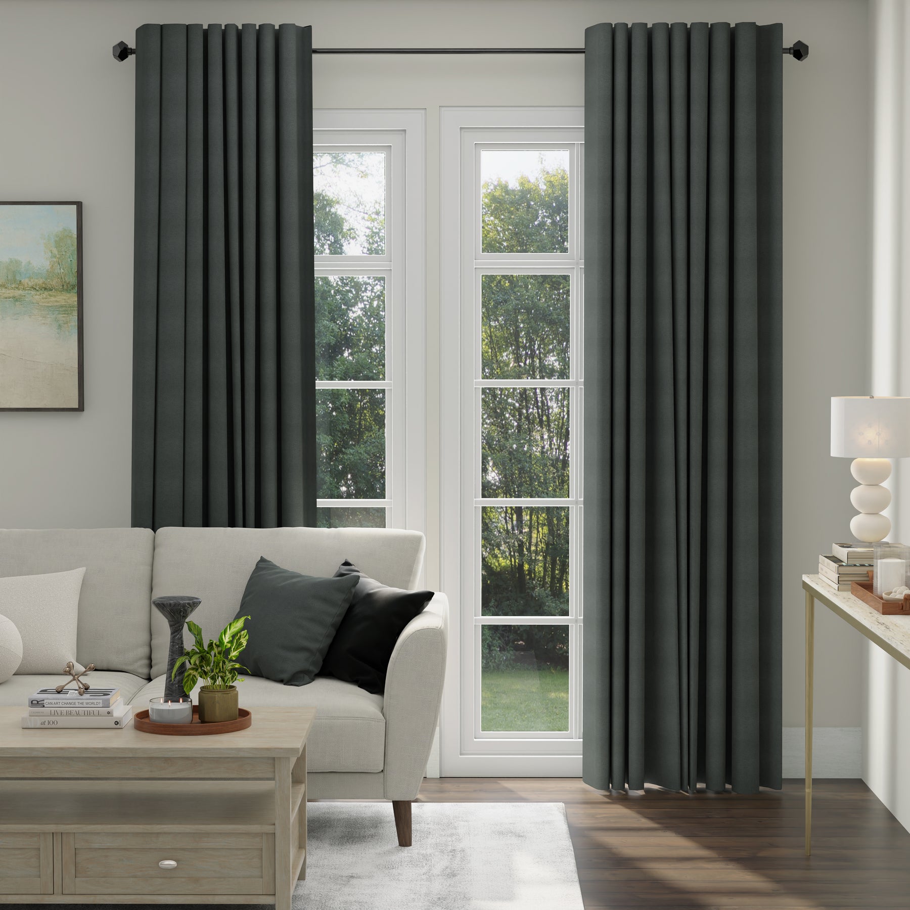 ANTE DECOR Altro Made To Measure Curtains Graphite