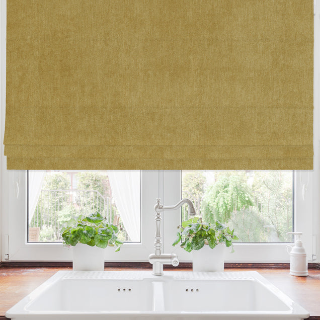 Amalfi Made to Measure Roman Blind Mustard