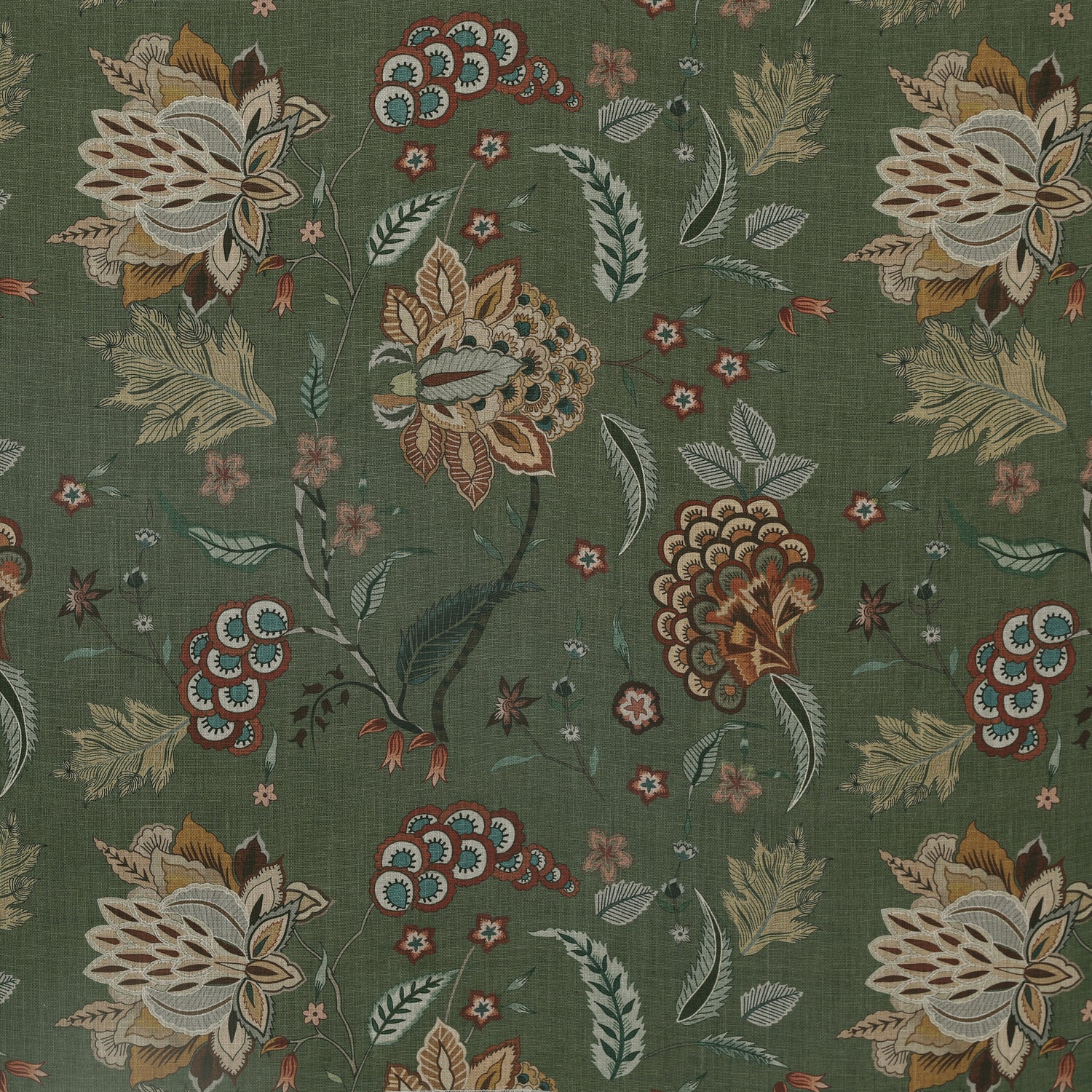 Linda Barker Home Chennai Blackout Made To Measure Curtains Emerald