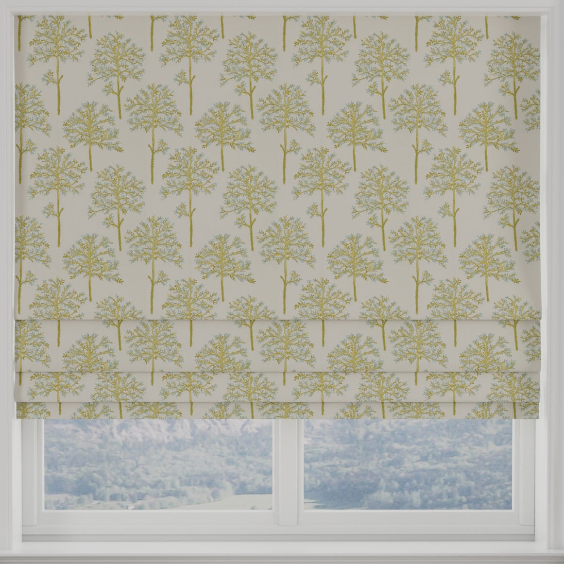 Amersham Made to Measure Roman Blind Duckegg