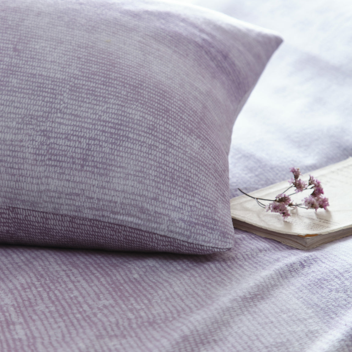 Appletree Hygge Anson Stripe Duvet Cover Bedding Set Mauve