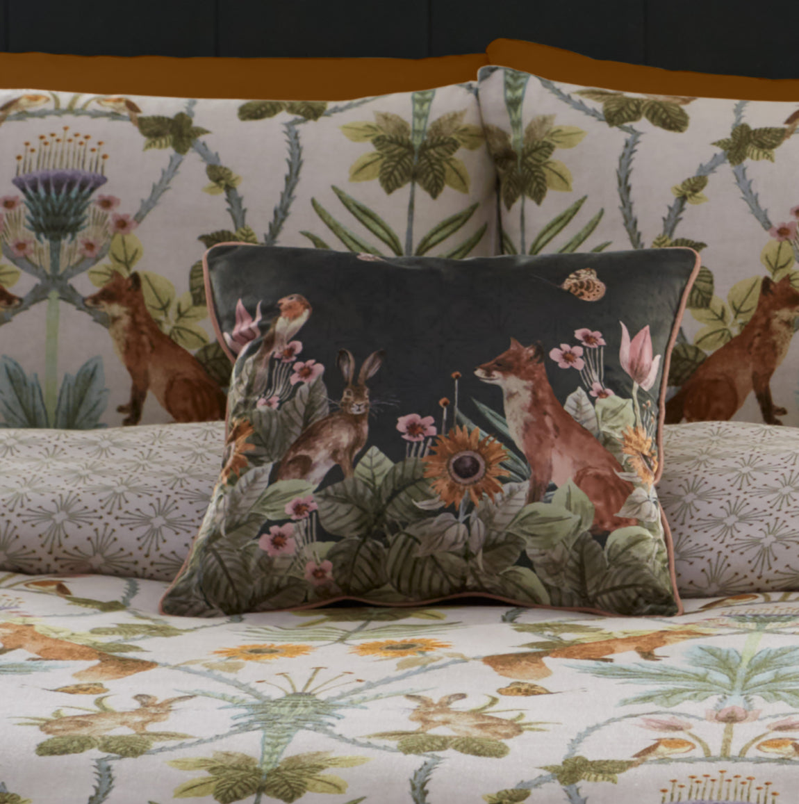 Appletree Heritage Foxdale Filled Cushion 43cm x 43cm Natural