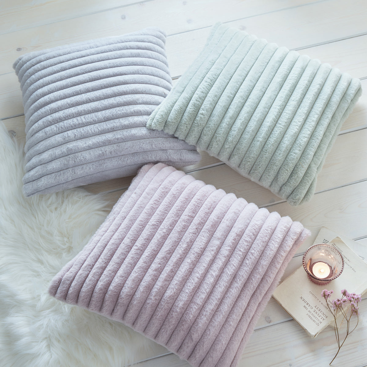 Appletree Hygge Morritz Filled Cushion 43cm x 43cm Mauve