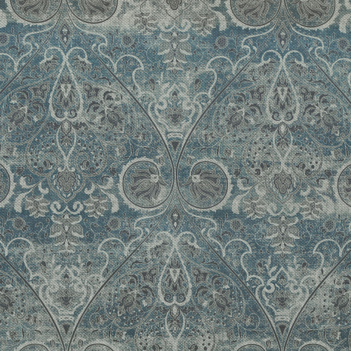 Linda Barker Home Jaipur Printed Cotton Fabric Saphire
