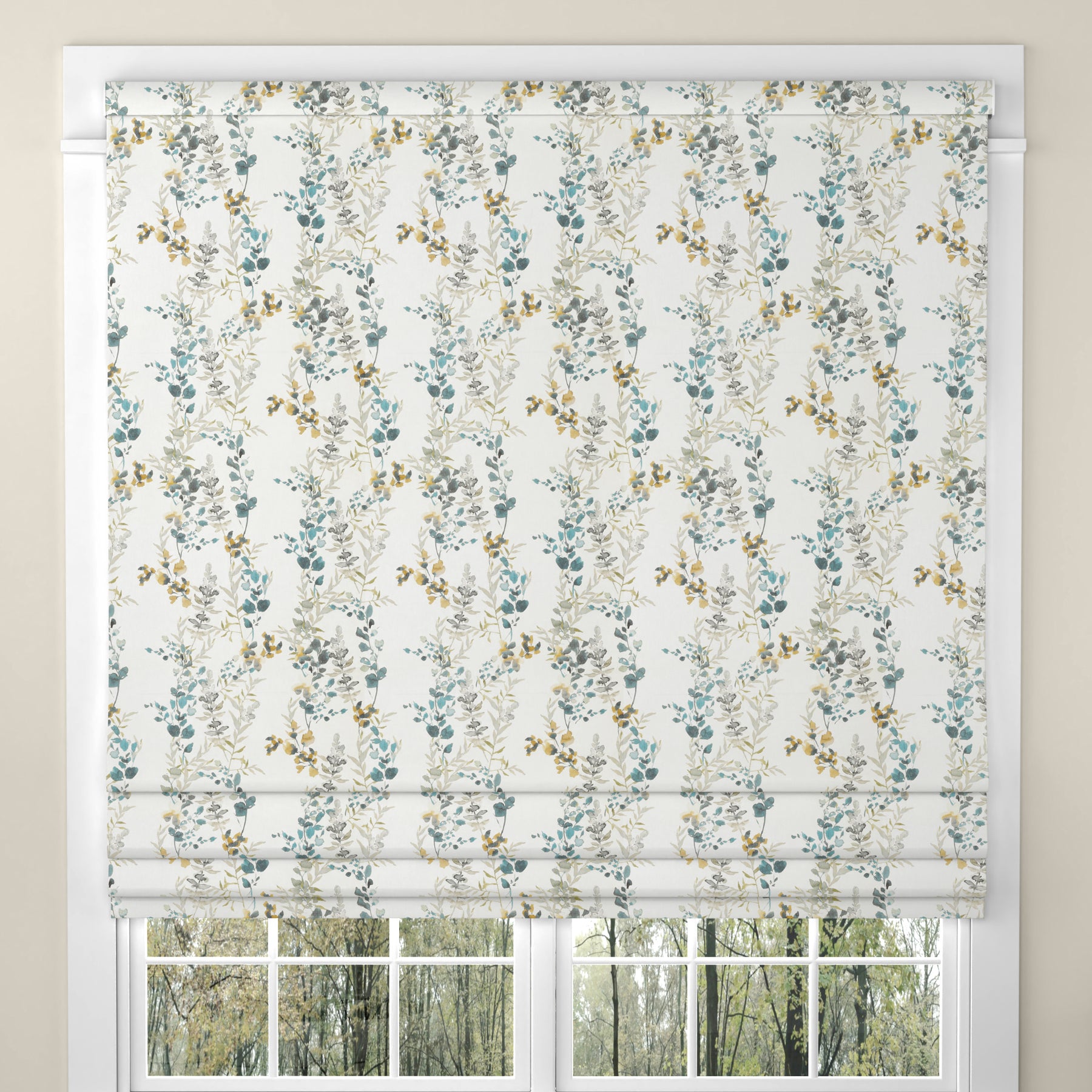 ANTE DECOR Arlene Made To Measure Roman Blind Teal