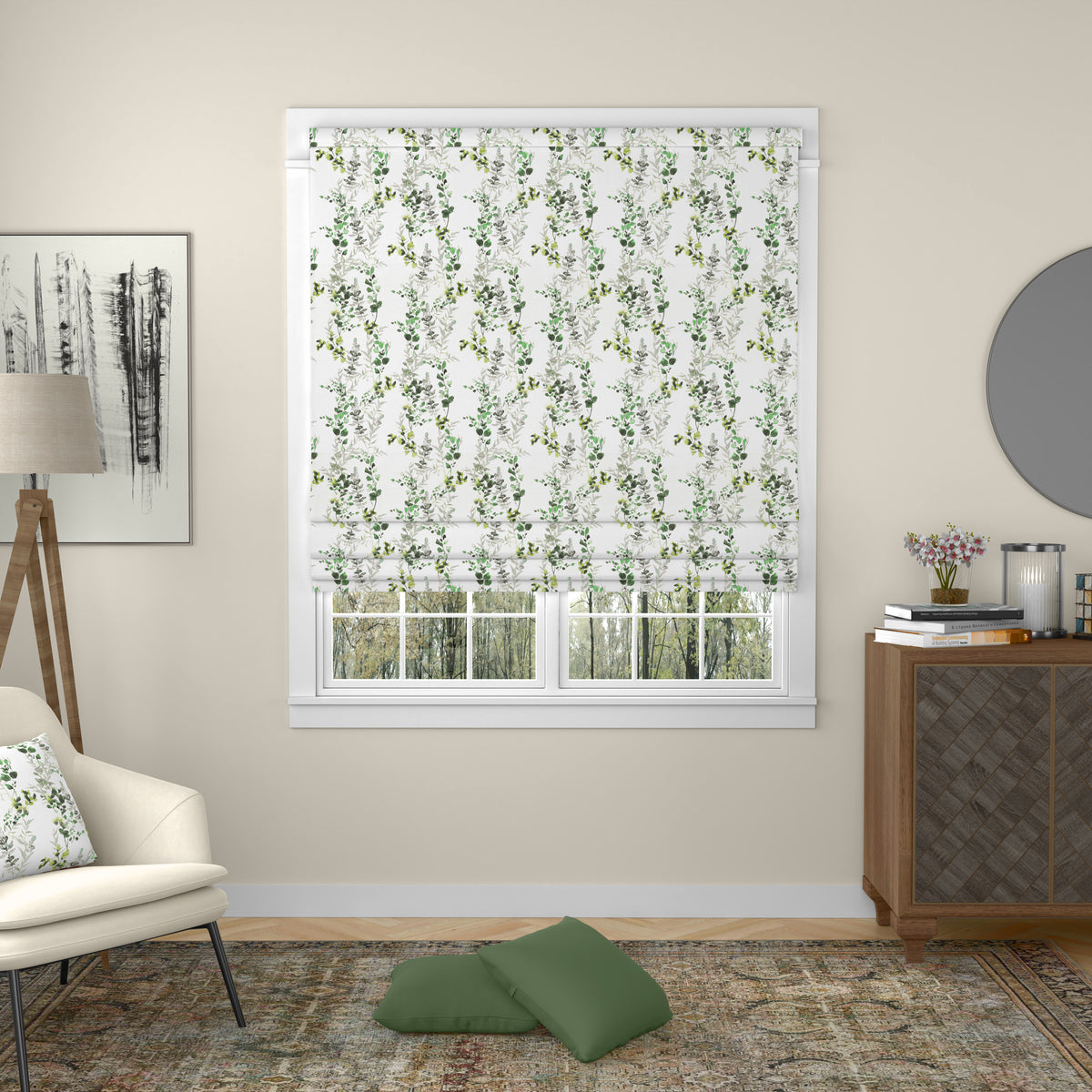 ANTE DECOR Arlene Made To Measure Curtains Green