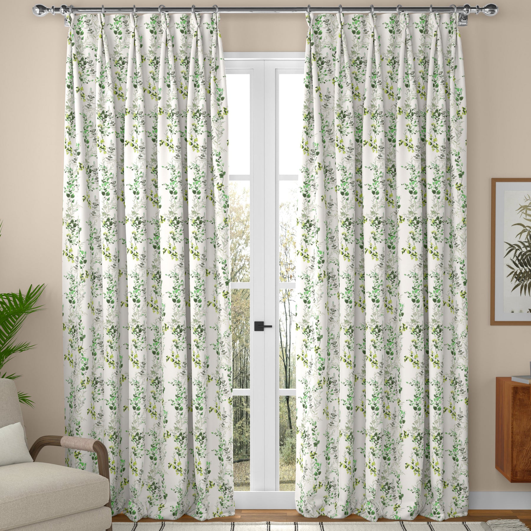 ANTE DECOR Arlene Made To Measure Curtains Green