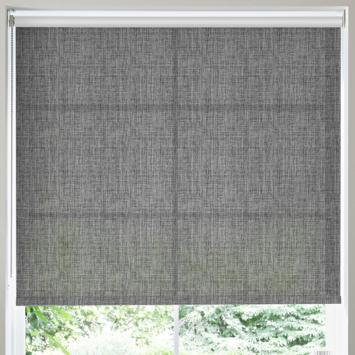Illusion Texture Made to Measure Roller Blind Charcoal 5