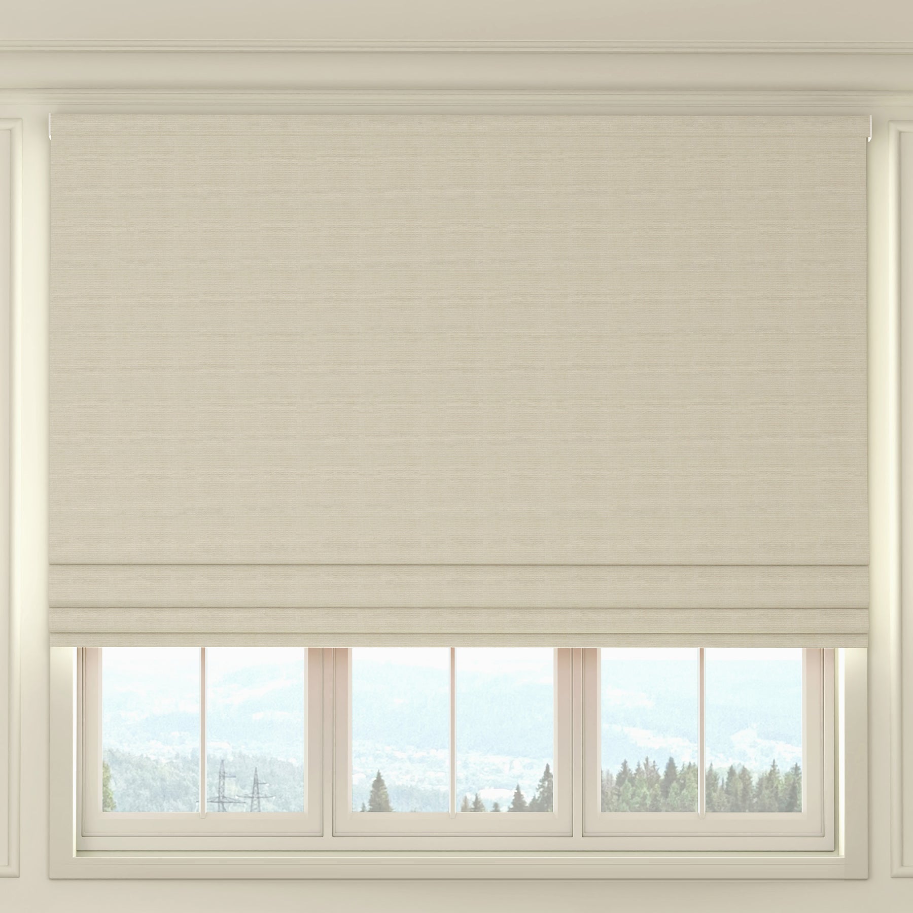 HOUSE Llewelyn-Bowen Ottoman Made To Measure Roman Blind Cream