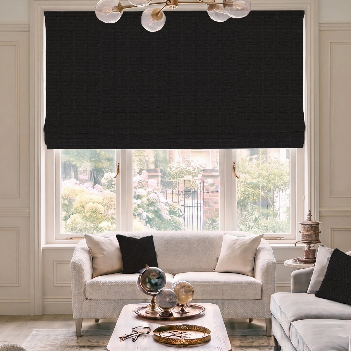 HOUSE Llewelyn-Bowen Ottoman Made To Measure Roman Blind Nero
