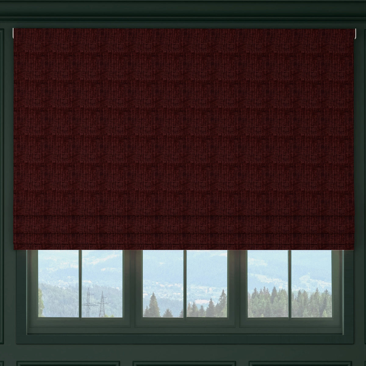 HOUSE Llewelyn-Bowen Ottoman Made To Measure Roman Blind Berry