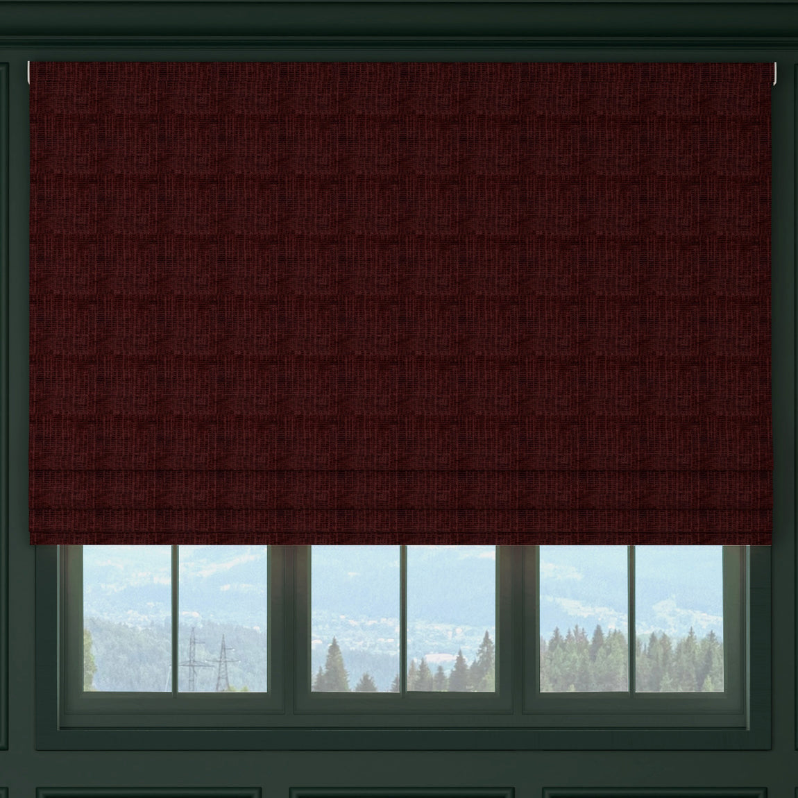 HOUSE Llewelyn-Bowen Ottoman Made To Measure Roman Blind Berry