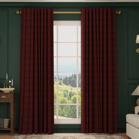 HOUSE Llewelyn-Bowen Ottoman Made To Measure Curtains Berry